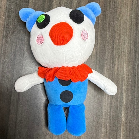 Piggy Clowny Plush Stuffed Animal Toy Collectible Rare Kids Gift - Picture 1 of 3